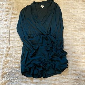 Women’s teal ruffle romper